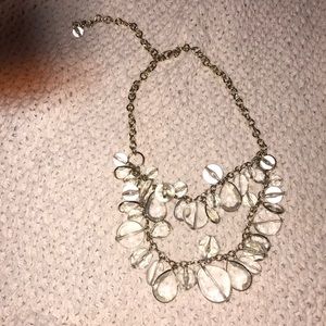 Premier Designs gold and crystal necklace